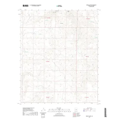 2018 Map of Brushy Canyon, 2018 Print