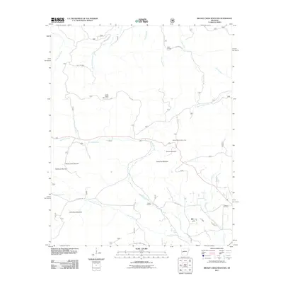 2011 Map of Brushy Creek Mountain, 2011 Print