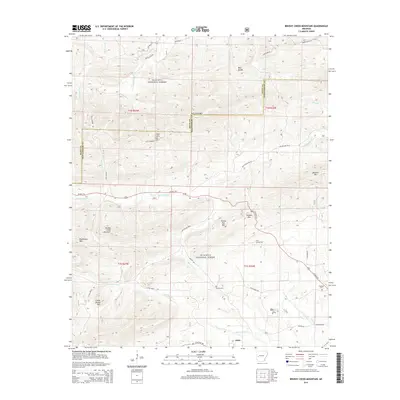 2014 Map of Brushy Creek Mountain, 2014 Print