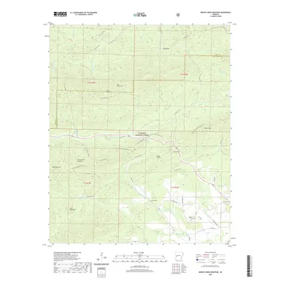 2020 Map of Brushy Creek Mountain, 2020 Print