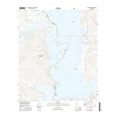 2016 Map of Brushy Creek, 2016 Print