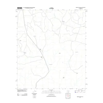2012 Map of Brushy Draw, 2012 Print