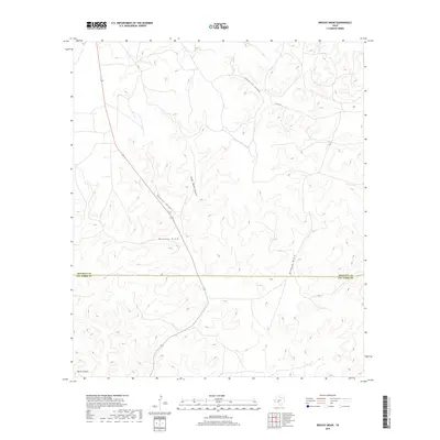 2019 Map of Brushy Draw, 2019 Print