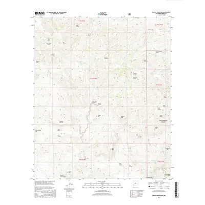 2017 Map of Brushy Mountain, 2017 Print