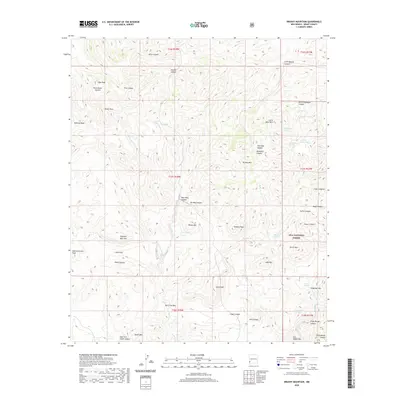 2020 Map of Brushy Mountain, 2020 Print