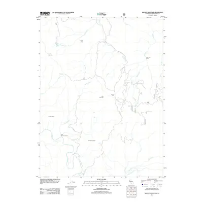 2012 Map of Brushy Mountain, 2012 Print