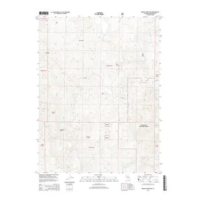 2015 Map of Brushy Mountain, 2015 Print