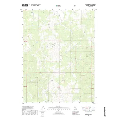 2018 Map of Brushy Mountain, 2018 Print