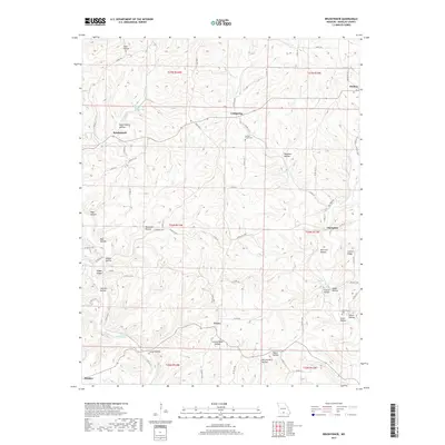 2017 Map of Brushyknob, 2017 Print