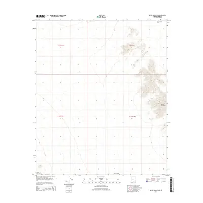 2014 Map of Bryan Mountains, 2014 Print