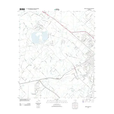 2013 Map of Bryan West, 2013 Print