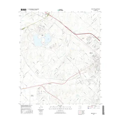 2016 Map of Bryan West, 2016 Print