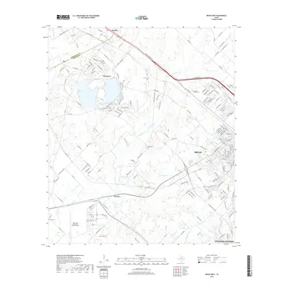 2019 Map of Bryan West, 2019 Print