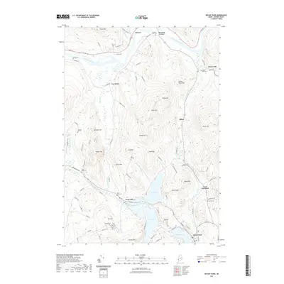 2021 Map of Bryant Pond, 2021 Print