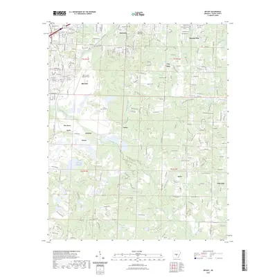 2023 Map of Bryant, 2023 Print