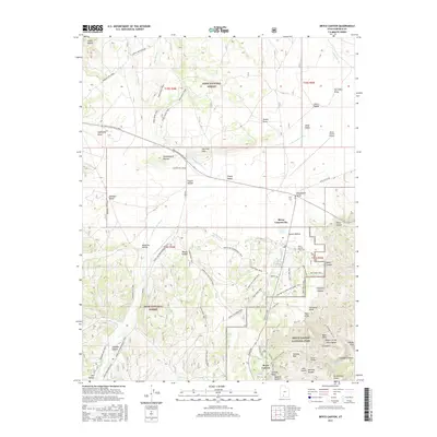 2017 Map of Bryce Canyon, 2017 Print