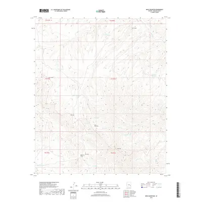 2018 Map of Bryce Mountain, 2018 Print