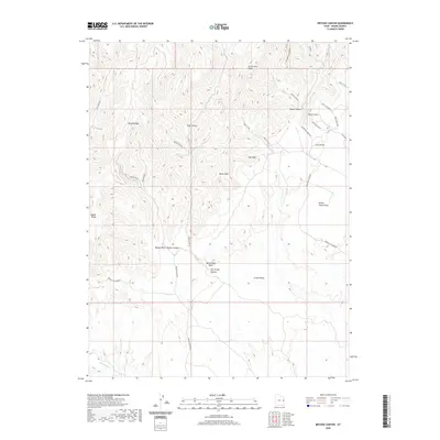 2020 Map of Bryson Canyon, 2020 Print