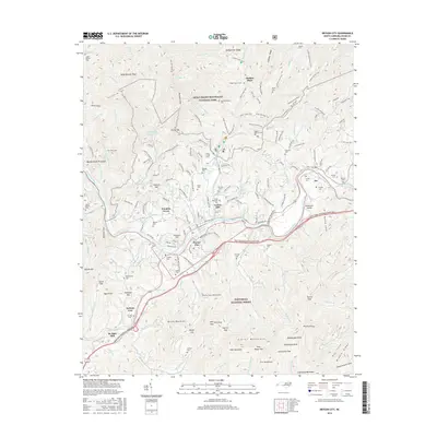 2016 Map of Bryson City, 2016 Print