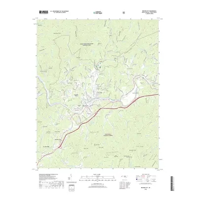2019 Map of Bryson City, 2019 Print