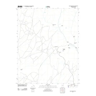 2011 Map of Bubbling Spring Canyon, 2011 Print