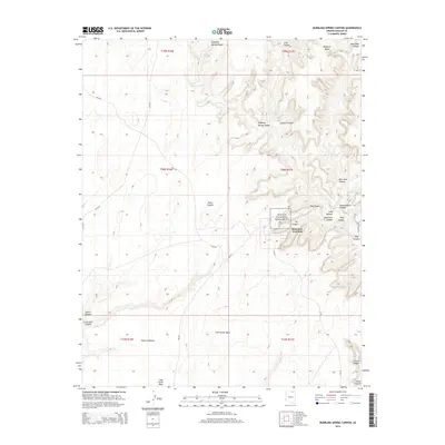2014 Map of Bubbling Spring Canyon, 2014 Print