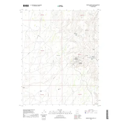 2018 Map of Bubbling Spring Canyon, 2018 Print