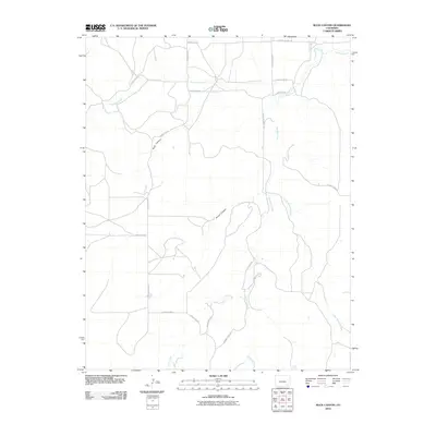 2010 Map of Buck Canyon, 2010 Print