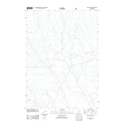 2012 Map of Buck Creek, 2012 Print