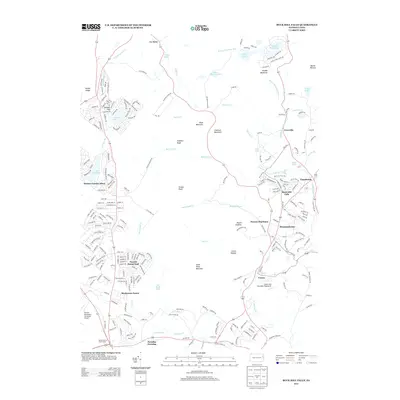 2013 Map of Buck Hill Falls, 2013 Print
