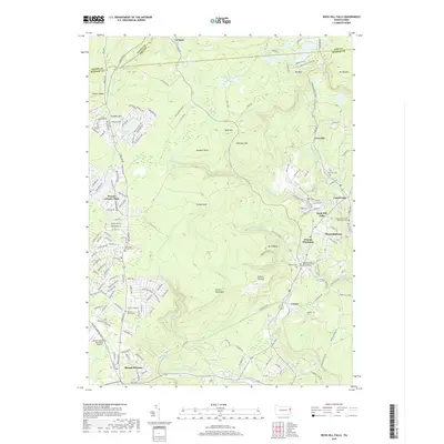 2019 Map of Buck Hill Falls, 2019 Print