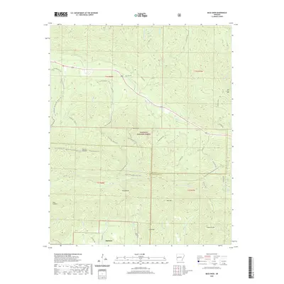 2020 Map of Buck Knob, 2020 Print