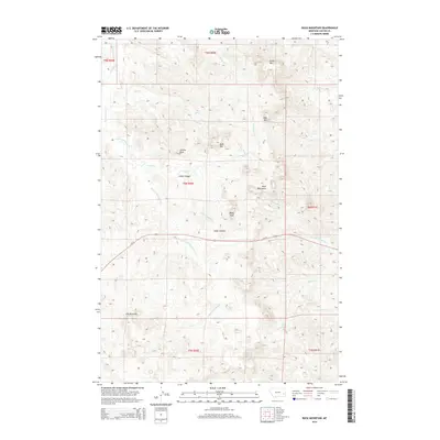 2014 Map of Buck Mountain, 2014 Print