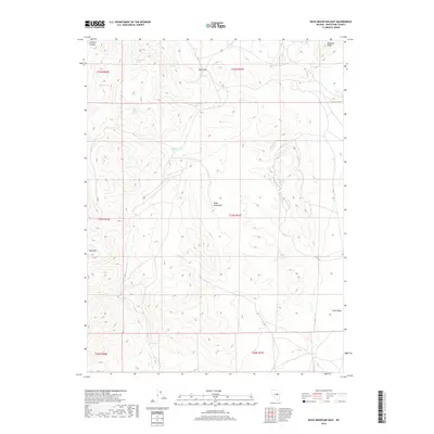 2018 Map of Buck Mountain East, 2018 Print