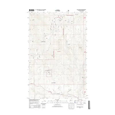 2014 Map of Buck Mountain, 2014 Print