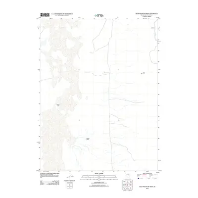 2012 Map of Buck Mountain West, 2012 Print