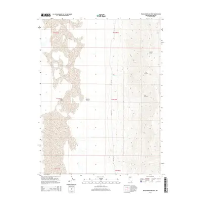 2014 Map of Buck Mountain West, 2014 Print