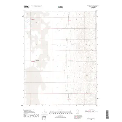 2018 Map of Buck Mountain West, 2018 Print