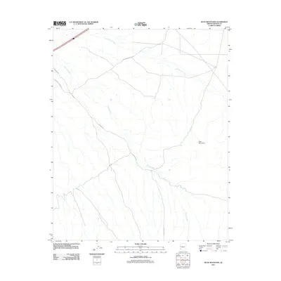 2011 Map of Buck Mountains, 2011 Print