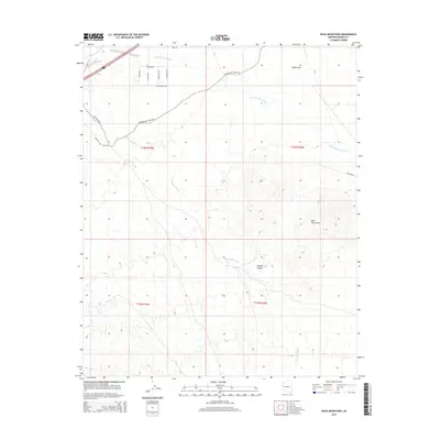 2014 Map of Buck Mountains, 2014 Print