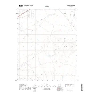 2018 Map of Buck Mountains, 2018 Print
