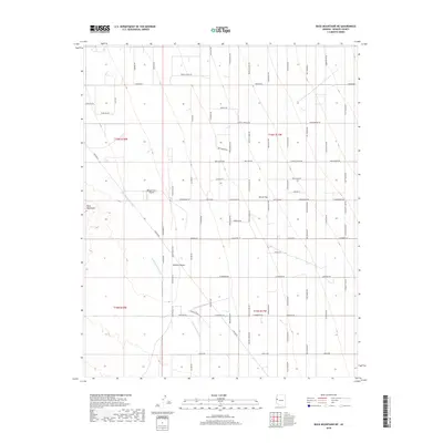 2018 Map of Buck Mountains NE, 2018 Print