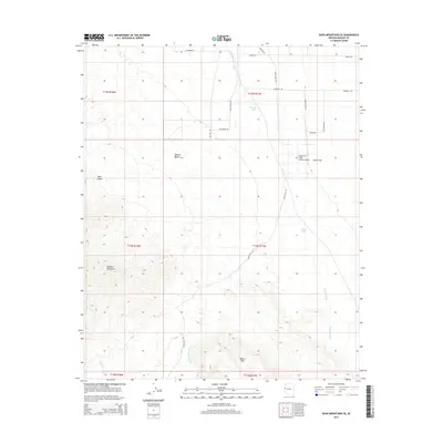 2014 Map of Buck Mountains SE, 2014 Print