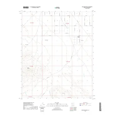 2018 Map of Buck Mountains SE, 2018 Print