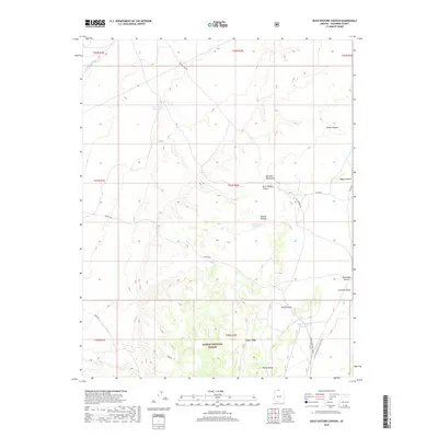 2018 Map of Buck Pasture Canyon, 2018 Print