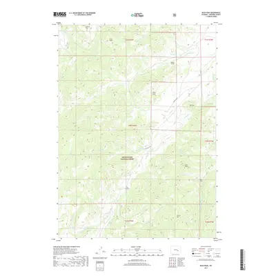 2017 Map of Buck Peak, 2017 Print