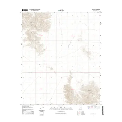 2014 Map of Buck Peak, 2014 Print