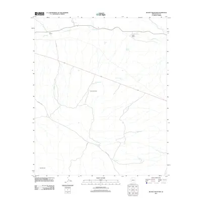 2011 Map of Bucket Mountain, 2011 Print