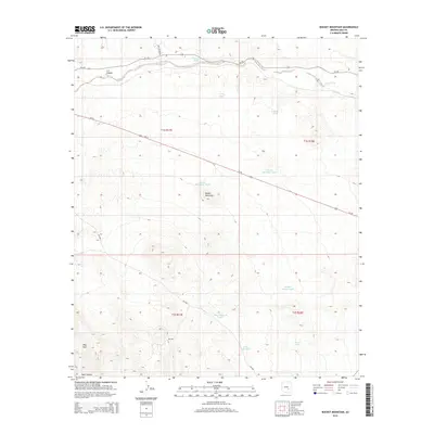 2014 Map of Bucket Mountain, 2014 Print