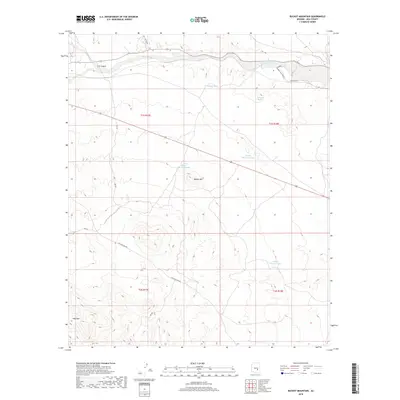 2018 Map of Bucket Mountain, 2018 Print